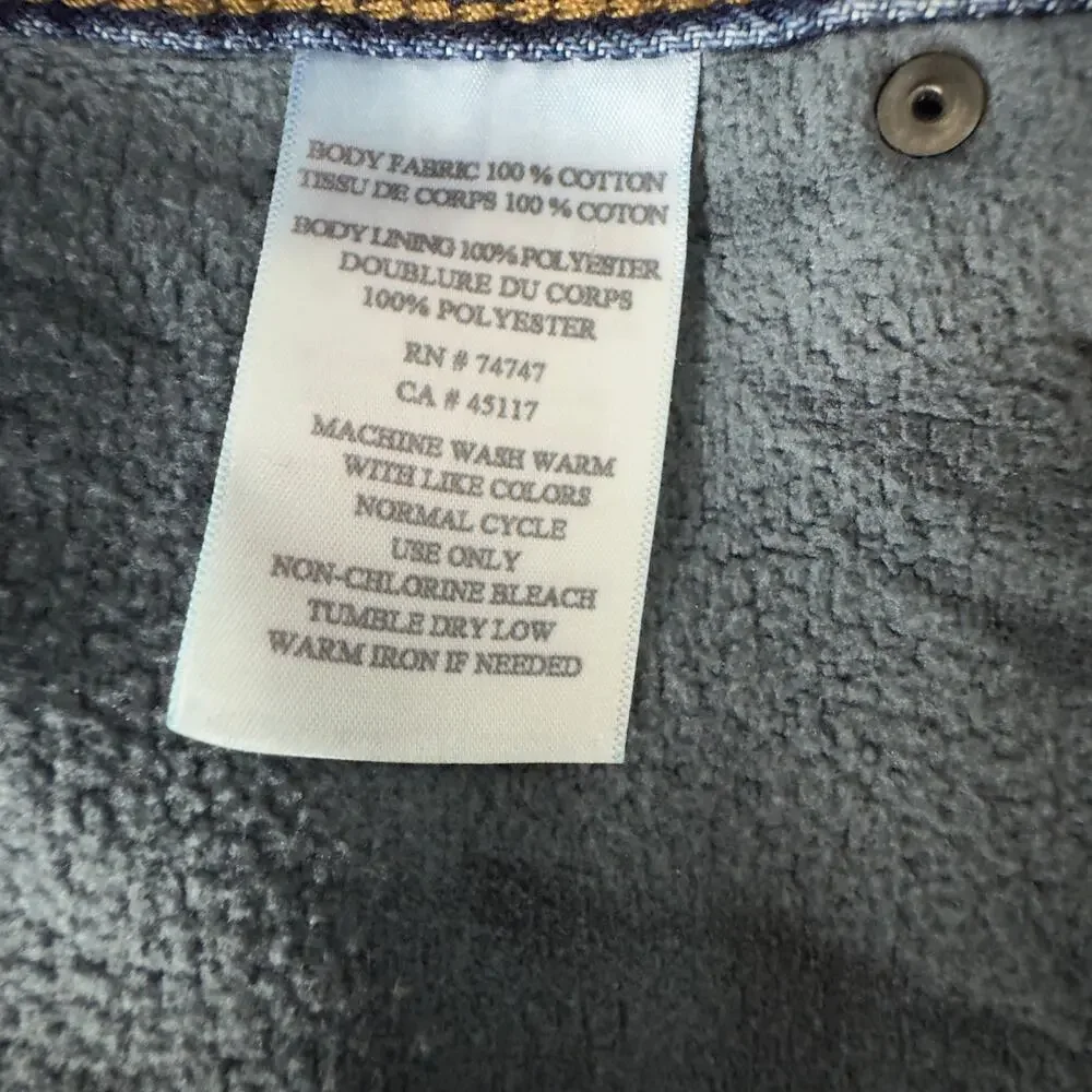 Red Head Brand Co. Jeans‎ Men's 38 X 30 Cotton Fleece Lined Straight Leg Zip Fly